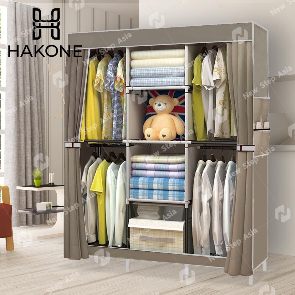 Hakone ตู้เสื้อผ้า 3 บล็อค มีซิปเปิด-ปิด พร้อมช่องเก็บของ ผ้าคลุมกันน้ำ กันฝุ่น รุ่น GY-09 สีแดงเลือดหมู ตู้เก็บของ ตู้เก็บเสื้อผ้า Wardrobe 3 Block new step asia Hakone ตู้เสื้อผ้า 3 บล็อค มีซิปเปิด-ปิด พร้อมช่องเก็บของ ผ้าคลุมกันน้ำ กันฝุ่น รุ่น GY-09 สีแดงเลือดหมู ตู้เก็บของ ตู้เก็บเสื้อผ้า Wardrobe 3 Block new step asia