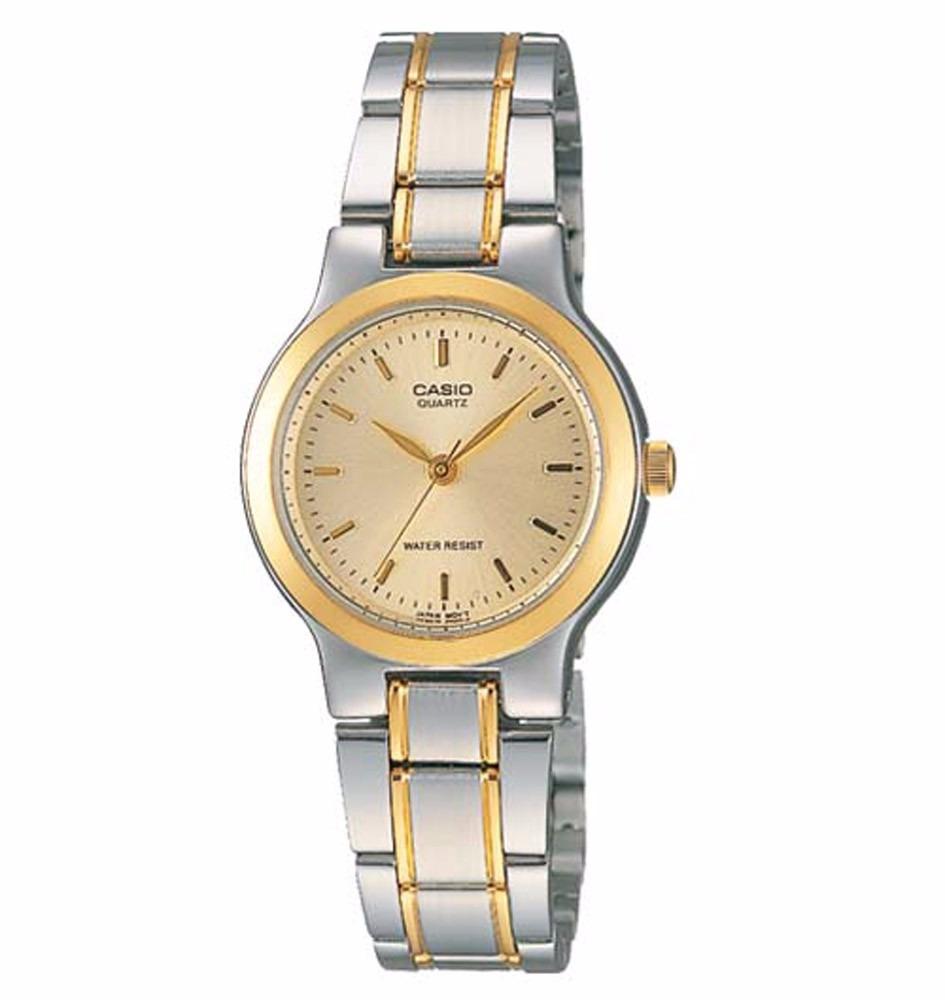Casio Standard นาฬิกาข้อมือผู้หญิง สายสแตนเลสสองกษัตริย์ รุ่น LTP-1131G