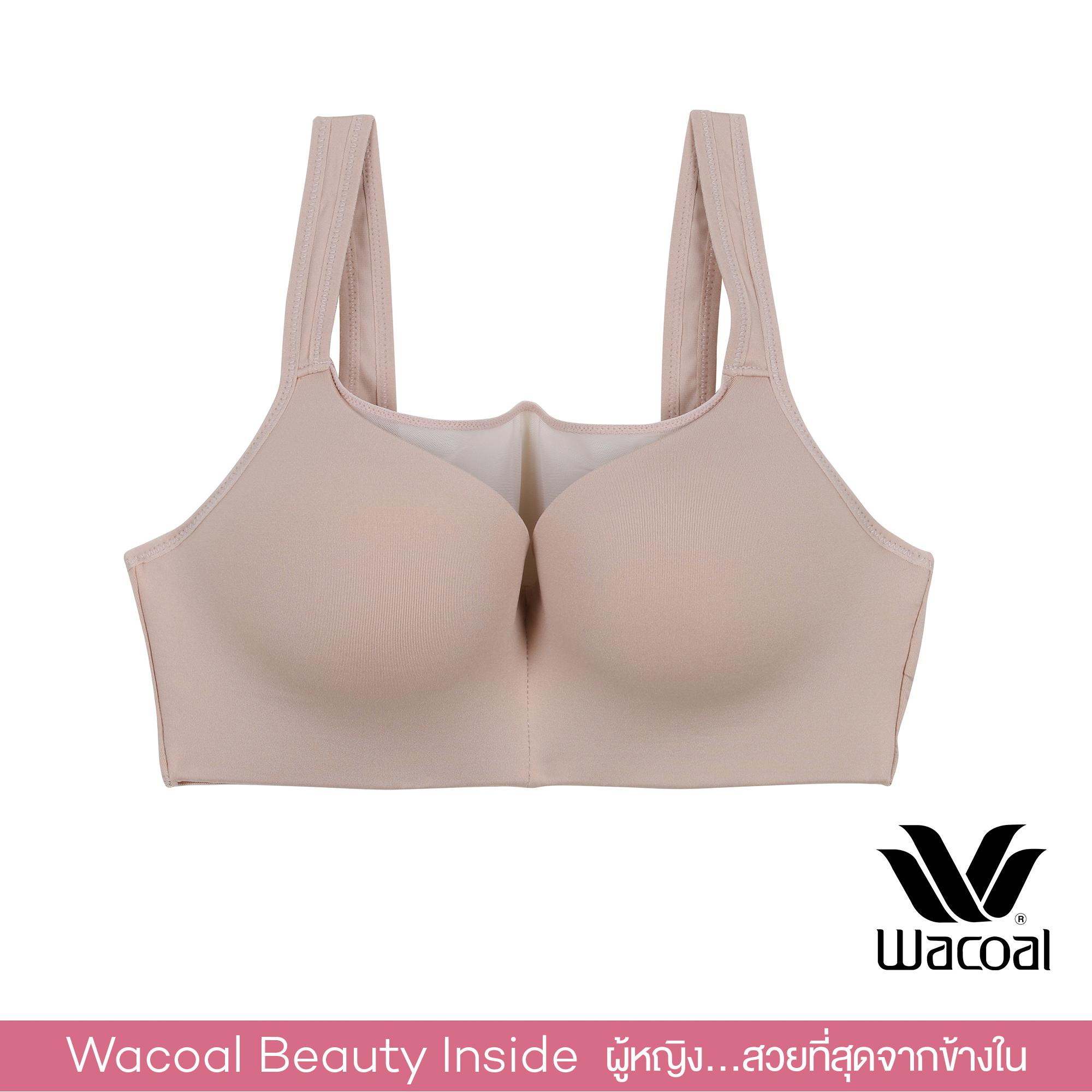 Wacoal Lingerie Wireless bra บราสวมหัวสายบ่ากว้าง - WH9D13