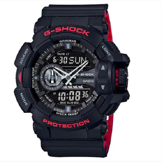 Casio G-shock รุ่น GA-400HR-1ADR นาฬิกาข้อมือสายเรซิ่น - สีดำ