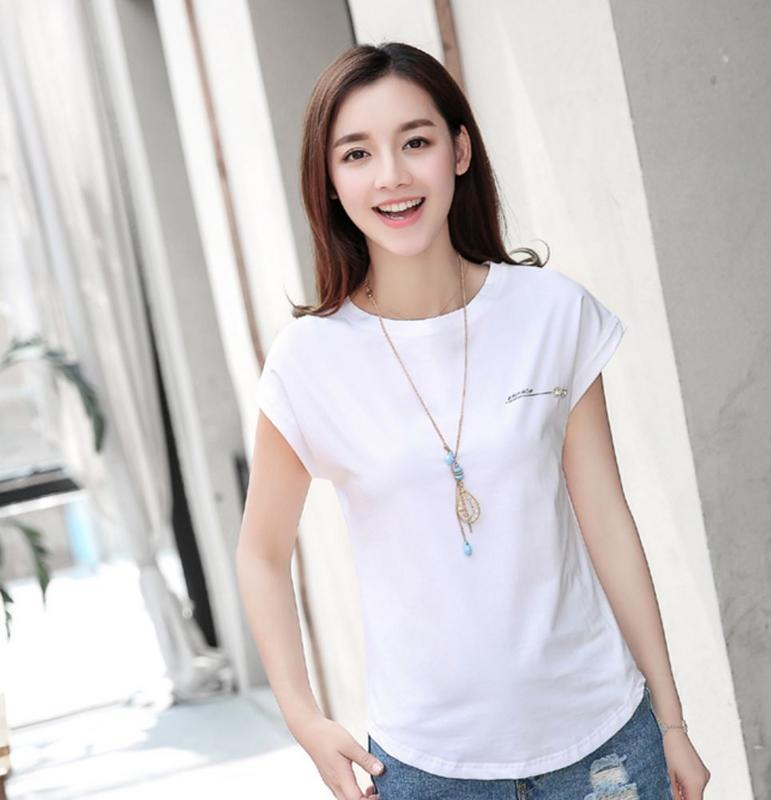 เสื้อยืดแขนสั้นผู้หญิง สไตล์เกาหลีZASHION Round Neck Casual Korean Tee Top เสื้อยืดแขนสั้นผู้หญิง สไตล์เกาหลีZASHION Round Neck Casual Korean Tee Top