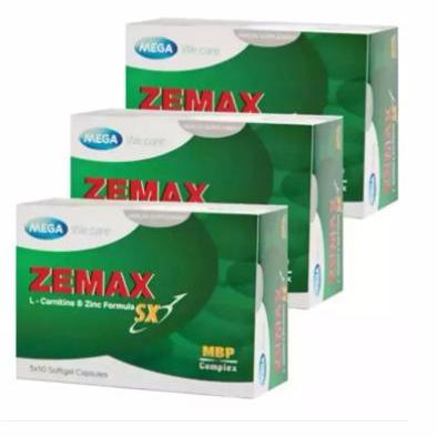 Mega We Care Zemax SXอาหารเสริมฟิตความเป็นชาย(3กล่อง/ 30เม็ด)