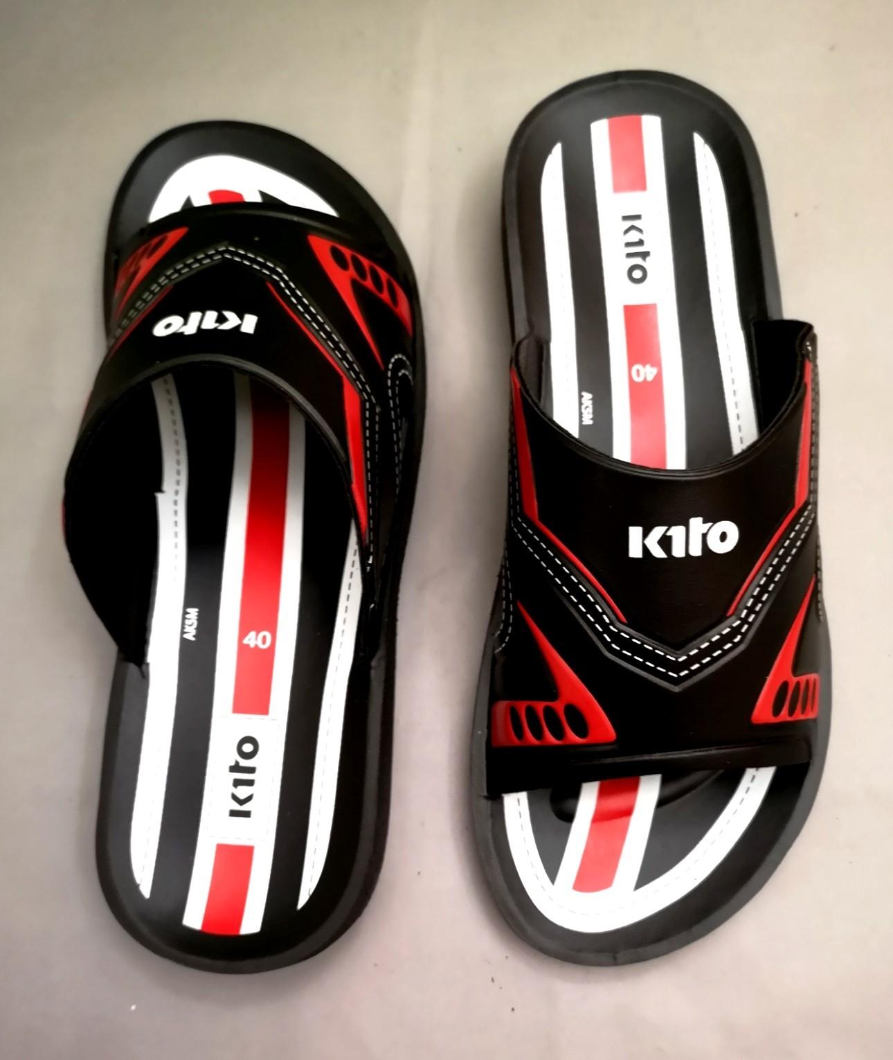 KITO รองเท้าแตะผู้ชาย รองเท้าแตะแฟชั่นสวมใส่สบายเท้า ใส่ลำลอง ใส่ลุย ทน รุ่นขายดี แบบใหม่ รุ่น MK5M สีดำ KITO รองเท้าแตะผู้ชาย รองเท้าแตะแฟชั่นสวมใส่สบายเท้า ใส่ลำลอง ใส่ลุย ทน รุ่นขายดี แบบใหม่ รุ่น MK5M สีดำ