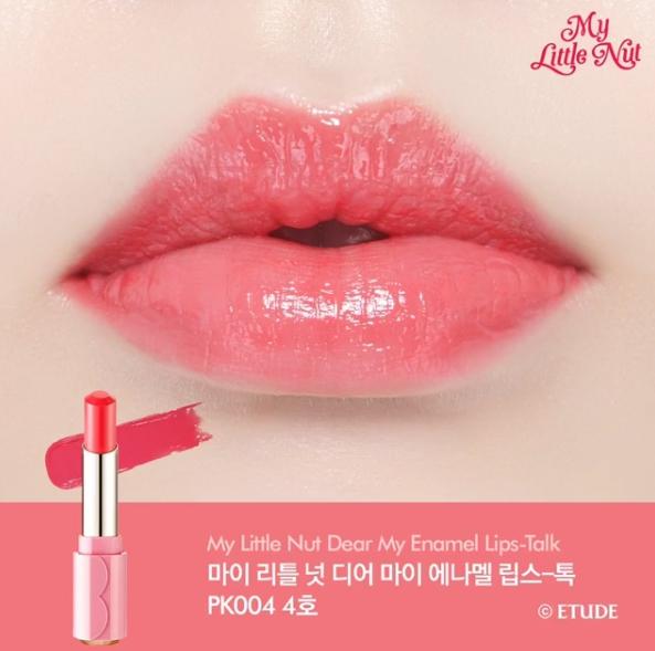 ETUDE HOUSE My Little Nut Dear My Enamel Lips Talk No. PK004 อีทูดี้เฮ้าส์ รุ่น มายลิตเติ้ลนัท เดียร์มายอีนาเมล เบอร์ พีเค004 ETUDE HOUSE My Little Nut Dear My Enamel Lips Talk No. PK004 อีทูดี้เฮ้าส์ รุ่น มายลิตเติ้ลนัท เดียร์มายอีนาเมล เบอร์ พีเค004
