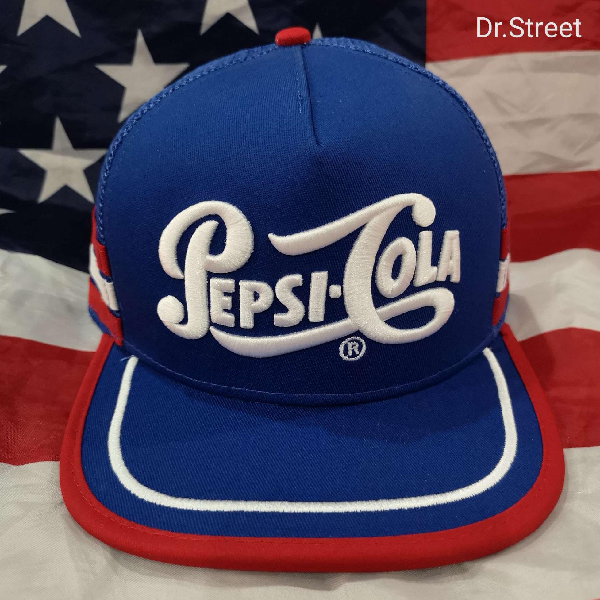 Dr.street หมวกตาข่ายวินเทจ หมวก3แถบ