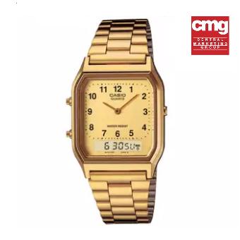 Casio รุ่น AQ-230GA-9B นาฬิกาเรือนทอง Analog Digital ใส่ได้ทั้งชายและหญิง (สินค้าขายดี) มั่นใจ ของแท้ 100% ประกันศูนย์ 1 ปีเต็ม