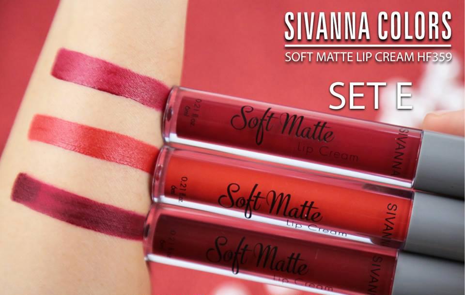 Sivanna Colors Soft Matte Lip Cream Lip Gloss HF359 (มี3ชิ้น) ลิปจิ้มจุ่ม ซีเวียน่า ลิปสติก เนื้อแมท ลิปกลอส สิวันนา ลิปเนื้อแมท ลิปแมท ลิปsivanna Sivanna Colors Soft Matte Lip Cream Lip Gloss HF359 (มี3ชิ้น) ลิปจิ้มจุ่ม ซีเวียน่า ลิปสติก เนื้อแมท ลิปกลอส สิวันนา ลิปเนื้อแมท ลิปแมท ลิปsivanna