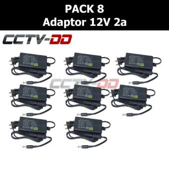 Adaptor กล้องวงจรปิด 12V 2Amp (อย่างดี) pack 8 Adaptor กล้องวงจรปิด 12V 2Amp (อย่างดี) pack 8