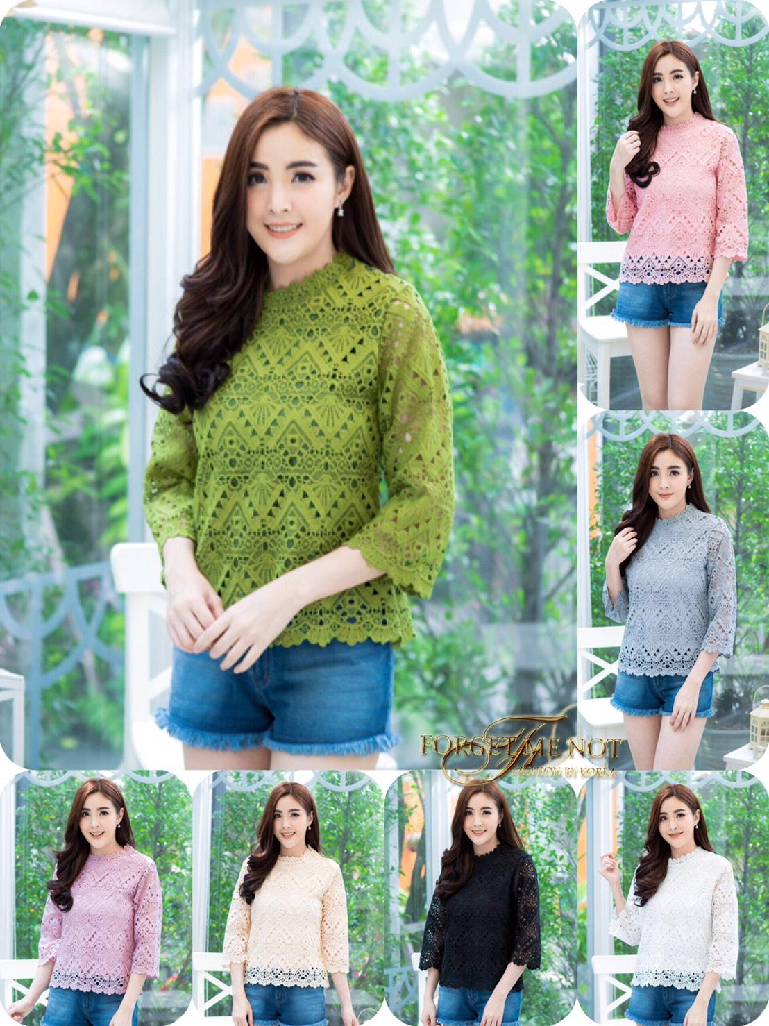 Forget me not เสื้อลูกไม้อิตาลี่ แขน 5 ส่วนแขนตรงใส่สวยเรยค่ะ ลายสวยมาก Forget me not เสื้อลูกไม้อิตาลี่ แขน 5 ส่วนแขนตรงใส่สวยเรยค่ะ ลายสวยมาก