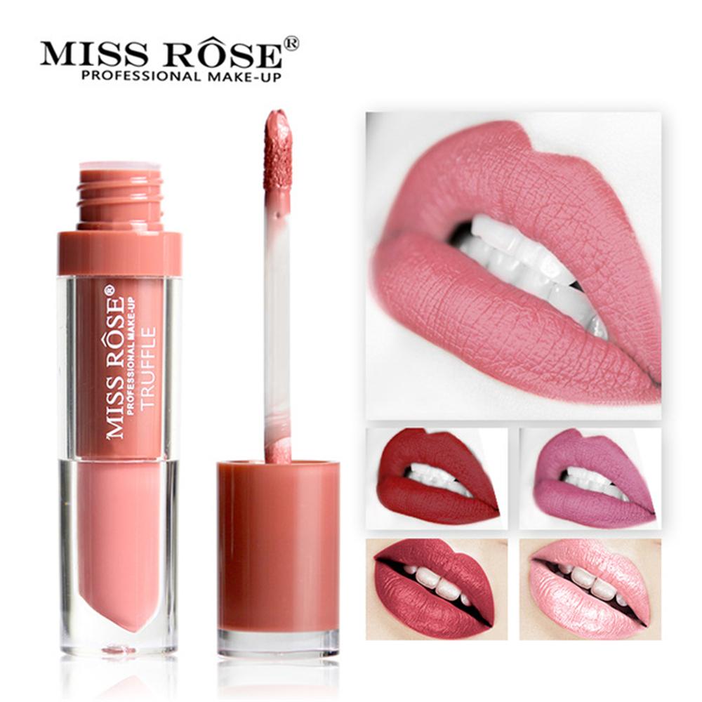 Miss ROSE ลิปสติกลิปกลอส Matte ติดทนนานกันน้ำ Miss ROSE ลิปสติกลิปกลอส Matte ติดทนนานกันน้ำ