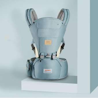 กระเป๋าอุ้มเด็ก Baby Mambo + Hipseat 4 in 1 ช่วยผ่อนแรง ช่วยรองรับน้ำหนักได้ดี ไม่ปวดเมื่อยหลังไหล่ (สีเขียว)