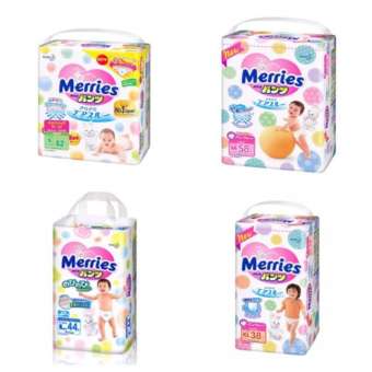 Merries Pants ผ้าอ้อม แบบกางเกง S, M, L, XL