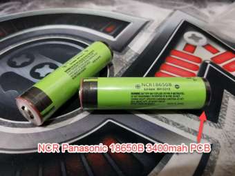 panasonic 18650b 3400mah. (buttom top) PCB *แท้ (1ก้อน)