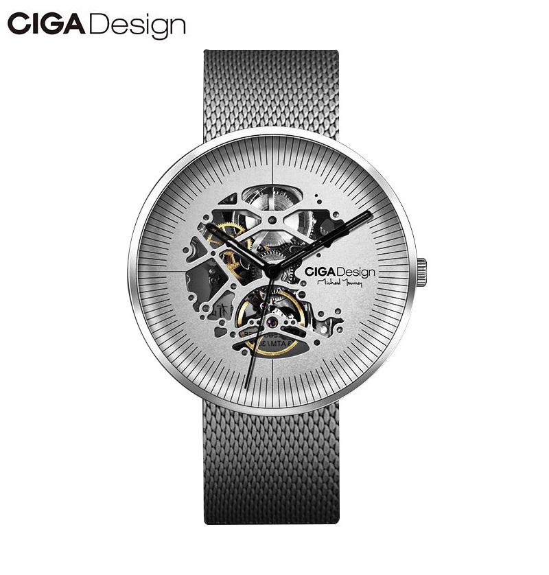 Xiaomi CIGA Design Men Automatic Mechanical Watch นาฬิกาสายรัดข้อมือสแตนเลสสตีล หน้าปัดกลม Xiaomi CIGA Design Men Automatic Mechanical Watch นาฬิกาสายรัดข้อมือสแตนเลสสตีล หน้าปัดกลม