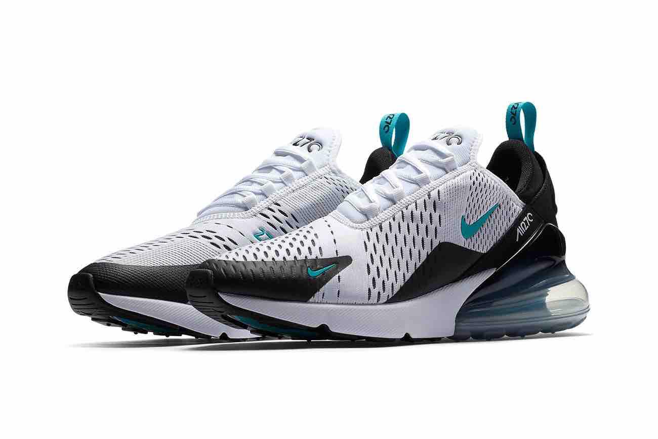 Nike air max 270 Cheap Men’s/Women’s Flykmit Shoes White/Black/Blue