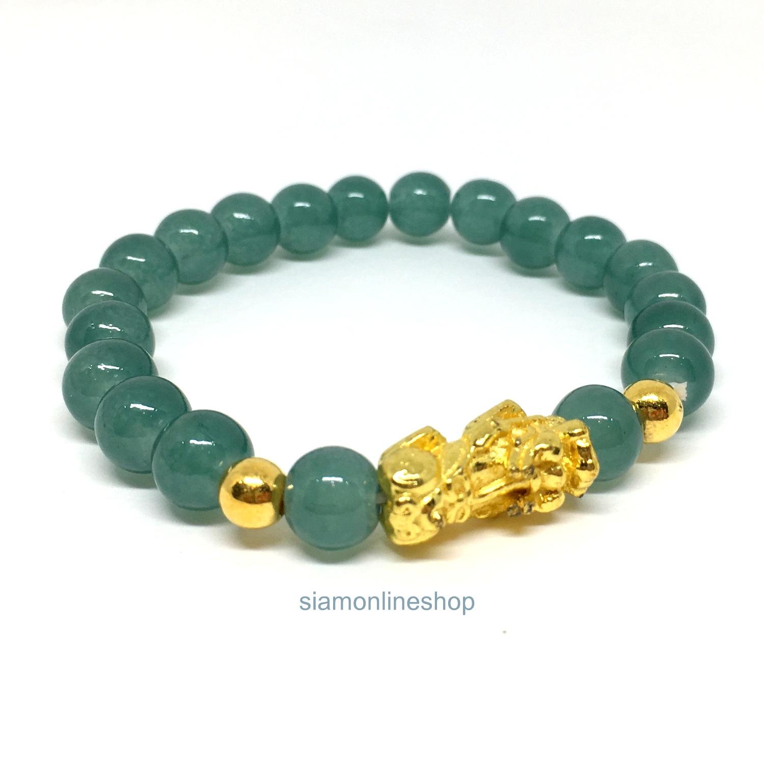 หินแก้ปีชง 2562 ปี่เซียะเรียกทรัพย์ ขนาด 7 มม. no.siam-pixiu7mm0001by siamonlineshop