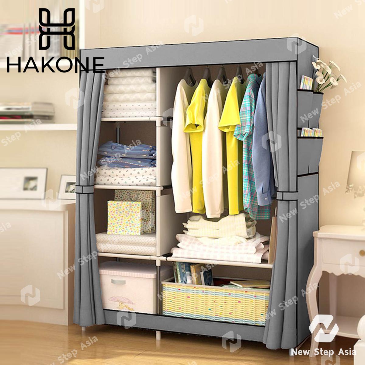 Hakone ตู้เสื้อผ้า 2 บล็อค ซ้ายเล็กขวาใหญ่ มีซิปเปิด-ปิด พร้อมผ้าคลุมกันน้ำกันฝุ่น รุ่น GY-02B Hakone ตู้เสื้อผ้า 2 บล็อค ซ้ายเล็กขวาใหญ่ มีซิปเปิด-ปิด พร้อมผ้าคลุมกันน้ำกันฝุ่น รุ่น GY-02B
