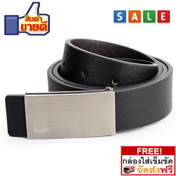 Matteo เข็มขัดผู้ชาย เข็มขัดหนัง Man Leather Pin Buckle Belt รุ่น dnuxlou - A2