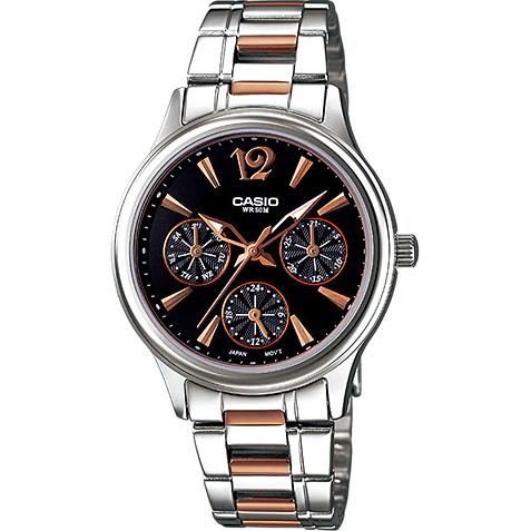Casio นาฬิกาข้อมือผู้หญิง 6 เข็ม สองกษัตริย์ สายสแตนเลส รุ่น LTP-2085 ของแท้ประกันศูนย์ Casio นาฬิกาข้อมือผู้หญิง 6 เข็ม สองกษัตริย์ สายสแตนเลส รุ่น LTP-2085 ของแท้ประกันศูนย์