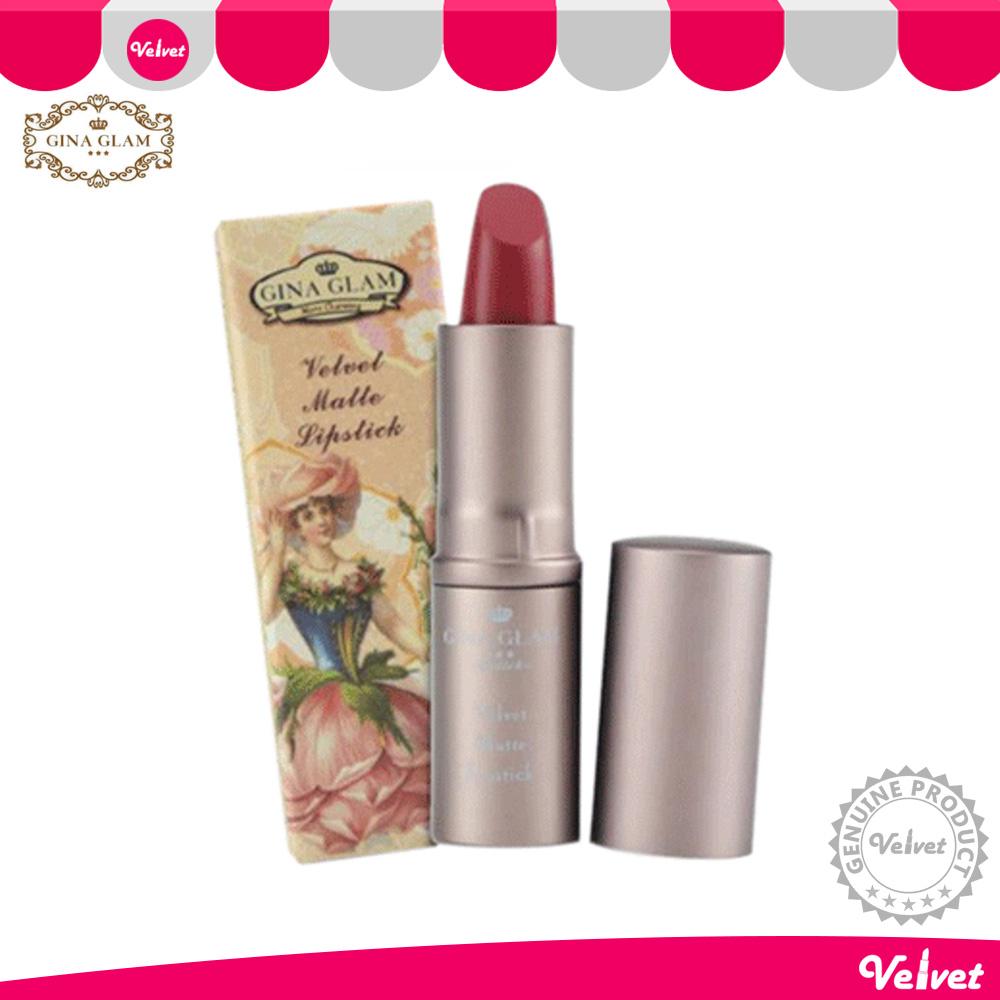 Gina Glam Velvet Matte Lipstick G37 ลิปสติก จีน่า แกลม (velvetcosme)
