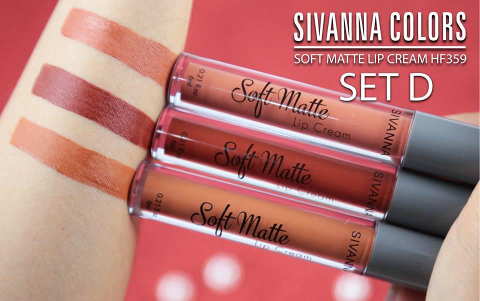 Sivanna Colors Soft Matte Lip Cream Lip Gloss HF359 (มี3ชิ้น) ลิปจิ้มจุ่ม ซีเวียน่า ลิปสติก เนื้อแมท ลิปกลอส สิวันนา ลิปเนื้อแมท ลิปแมท ลิปsivanna Sivanna Colors Soft Matte Lip Cream Lip Gloss HF359 (มี3ชิ้น) ลิปจิ้มจุ่ม ซีเวียน่า ลิปสติก เนื้อแมท ลิปกลอส สิวันนา ลิปเนื้อแมท ลิปแมท ลิปsivanna