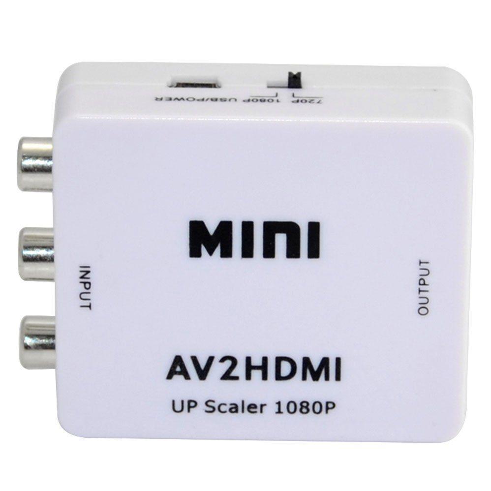 ตวแปลงสญญาณAVเปนHDMI Mini 1080P Composite AV RCA to HDMI Video