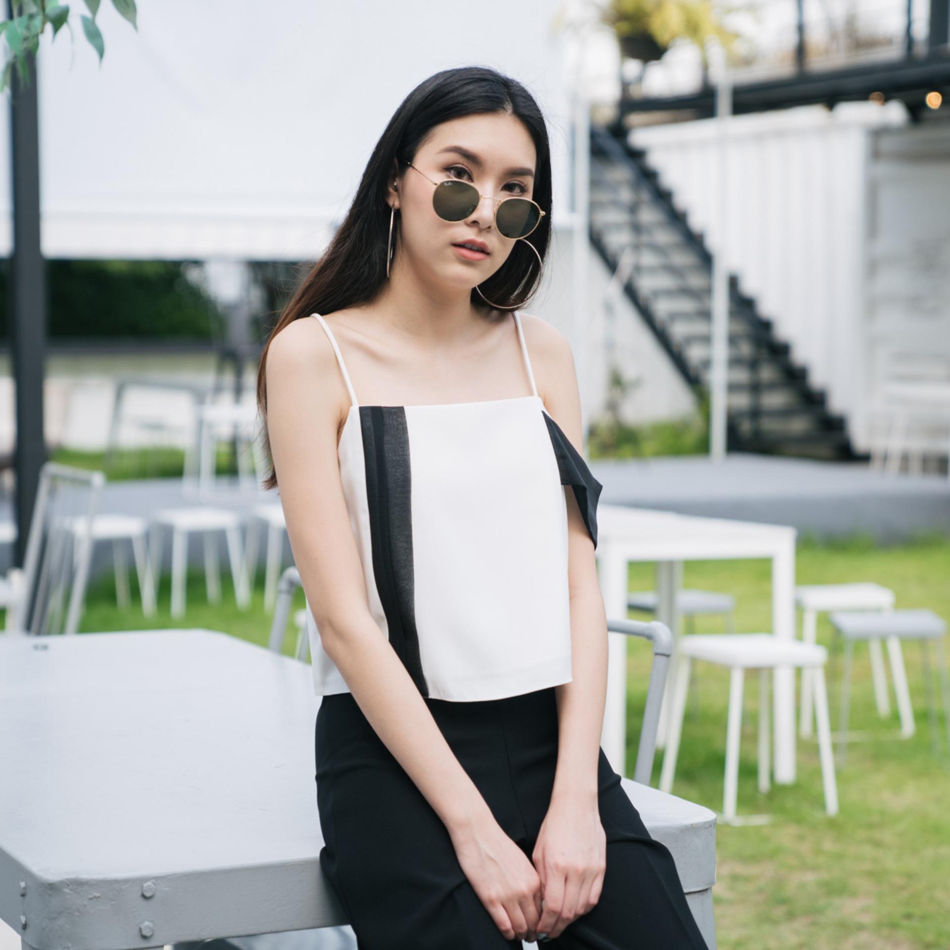 Miladi Fendi Top เสื้อสายเดี่ยวแขนชีฟอง (All Color)