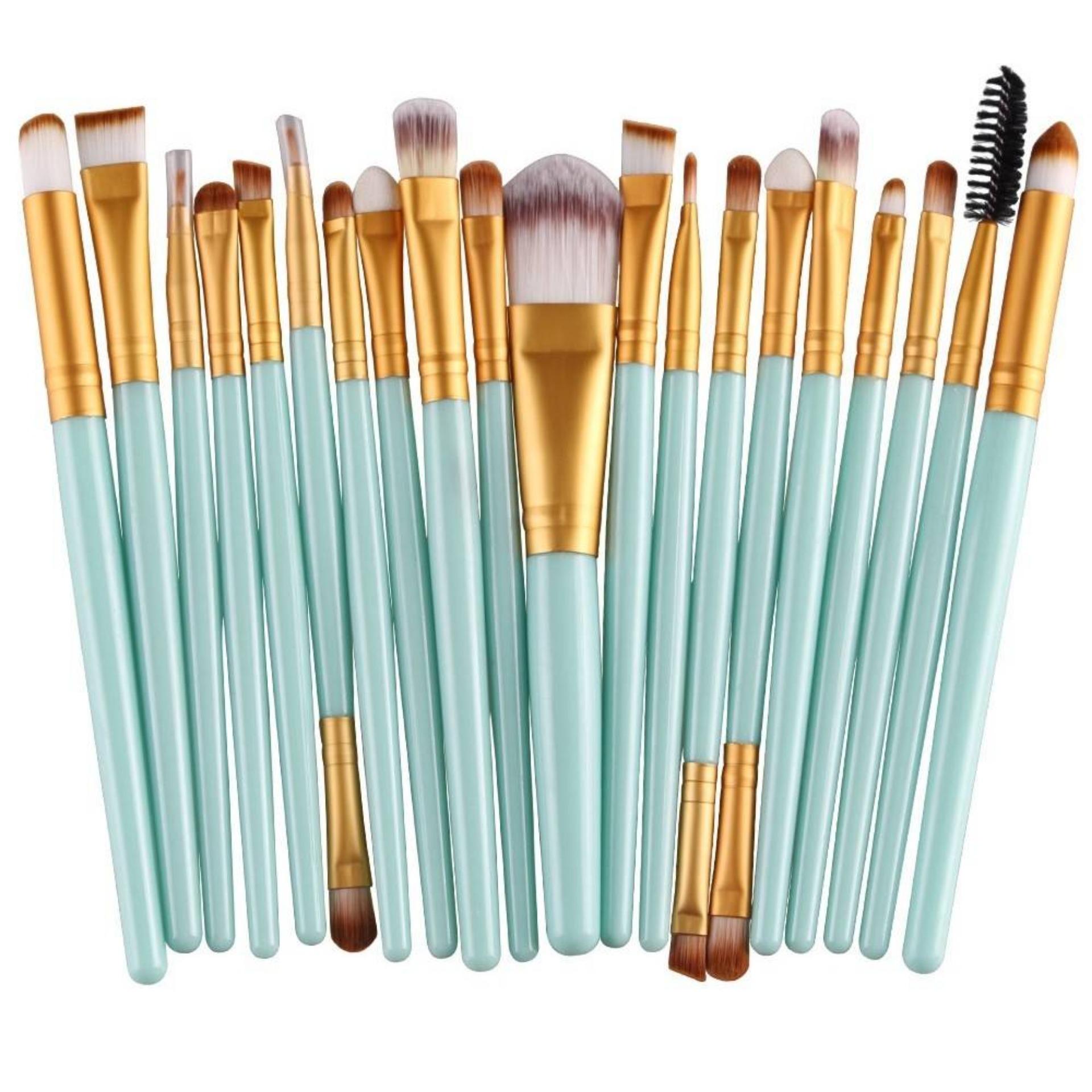BRUSHx20 แปรงแต่งหน้า ชุด20ชิ้น #มิ้นGold (แท้มีประกัน) BRUSHx20 แปรงแต่งหน้า ชุด20ชิ้น #มิ้นGold (แท้มีประกัน)