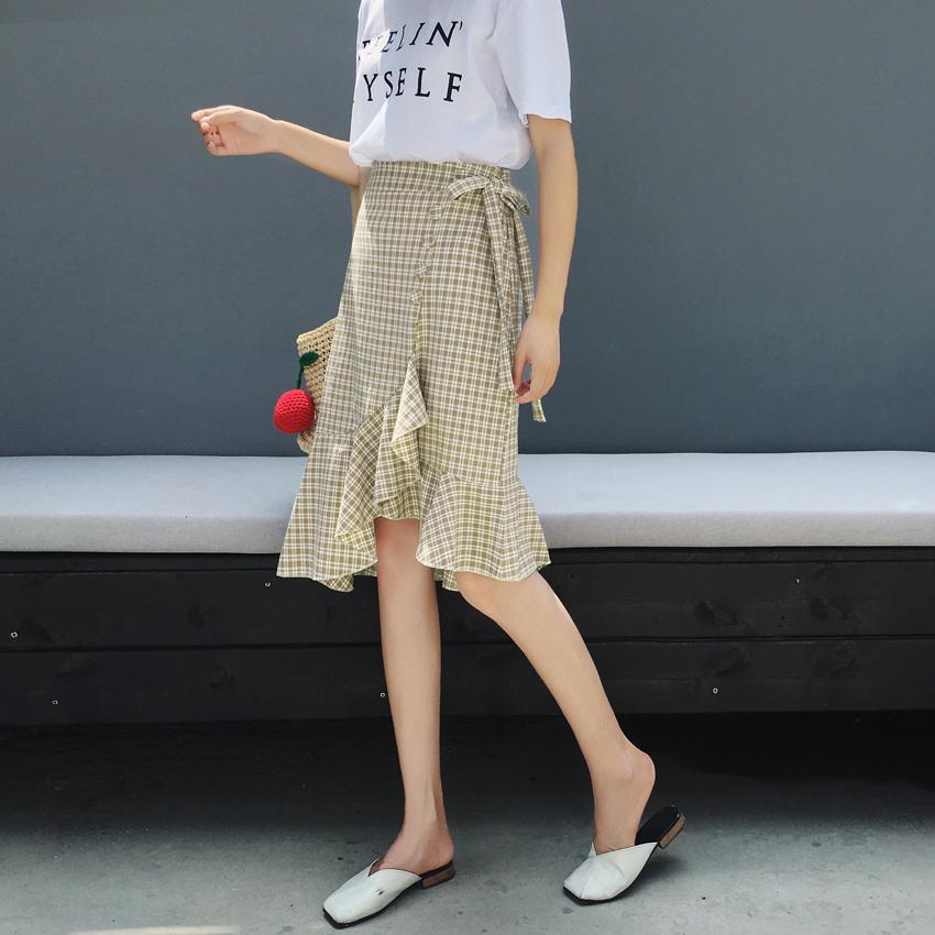 ZASHION ชุดกระโปรง Premium Printed Korean Maxi Skirt
