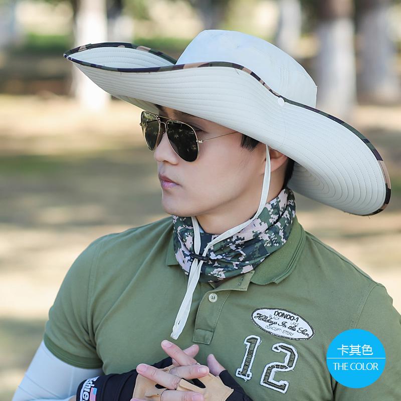 หมวกชายหมวกกันแดดหมวกปีกกว้างชายกลางแจ้งป้องกันรังสี UV จากแสงแดดหมวกกันแดดหมวกตกปลาผู้ชายกันแดดหมวกลำลอง หมวกชายหมวกกันแดดหมวกปีกกว้างชายกลางแจ้งป้องกันรังสี UV จากแสงแดดหมวกกันแดดหมวกตกปลาผู้ชายกันแดดหมวกลำลอง