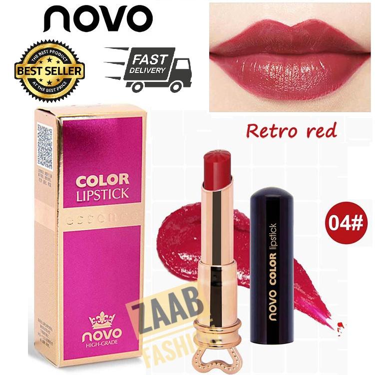 novo color lipstick essence ของแท้ 100% (Zaab Fashion) โนโวลิปสติก สไตล์เกาหลี เนื้อแมท ให้ความชุ่มชื้น กันน้ำ ติดทน ไม่หลุดลอกระหว่างวัน จูบไม่เลอะ ดินเนอร์ไม่ซีด กินน้ำแก้วไหนๆ ก็ไม่ทิ้งรอยหรือทิ้งคราบลิปสติกไว้ คุ้มค่าเกินราคาแน่นอน สีสวยเริ่ด novo color lipstick essence ของแท้ 100% (Zaab Fashion) โนโวลิปสติก สไตล์เกาหลี เนื้อแมท ให้ความชุ่มชื้น กันน้ำ ติดทน ไม่หลุดลอกระหว่างวัน จูบไม่เลอะ ดินเนอร์ไม่ซีด กินน้ำแก้วไหนๆ ก็ไม่ทิ้งรอยหรือทิ้งคราบลิปสติกไว้ คุ้มค่าเกินราคาแน่นอน สีสวยเริ่ด