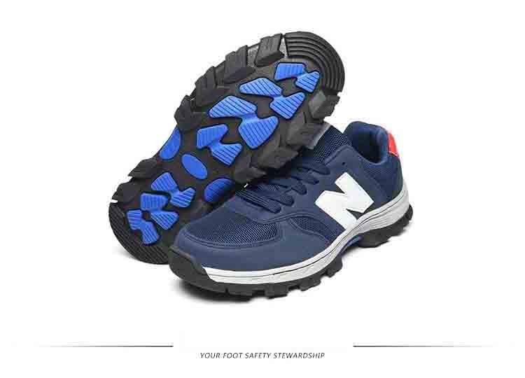 Safety shoes รองเท้าเซฟตี้ผ้าใบผสมหนัง หัวเหล็ก ระบายอากาศดี พื้นยางกันลื่น หัวเหล็ก พื้นเสริมแผ่นเหล็ก เหมาะสำหรับทั้ง ชาย และ หญิง unisex
