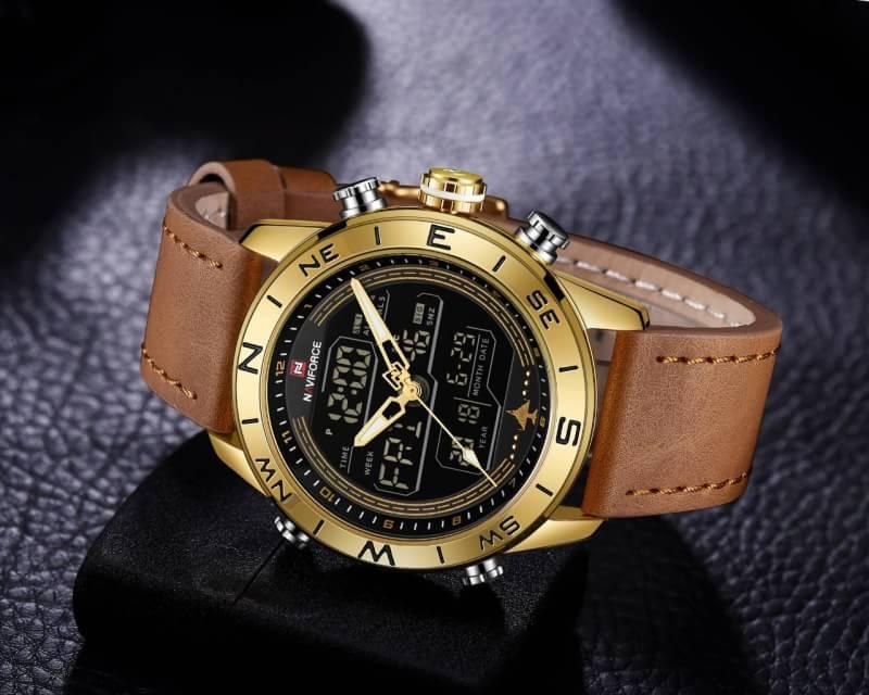 ((ประกันศูนย์ไทย)) NAVIFORCE WATCH นาฬิกาข้อมือผู้ชาย เครื่องญี่ปุ่น กันน้ำ100% สายแสตนเลสแท้ รุ่น NF9144
