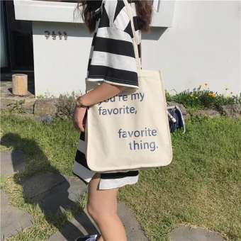 Zigzagg กระเป๋าผ้าเกาหลี Favorite bag กระเป๋าแฟชั่น กระเป๋าผ้า