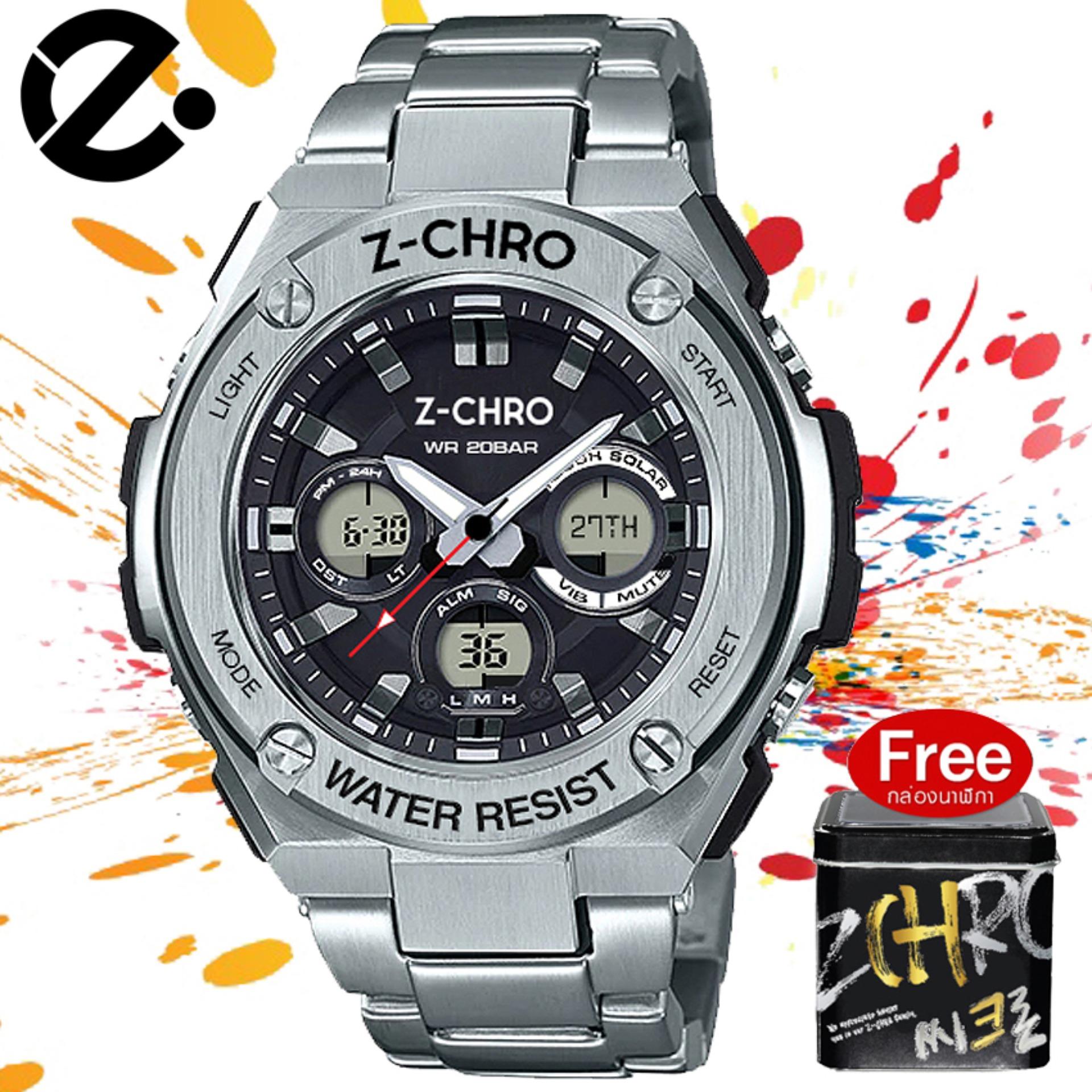 Z-CHRO นาฬิกาข้อมือผู้ชาย สไตล์ Casual Bussiness ดีไซน์สปอร์ต เท่ห์ แข็งแรง ดูเวลาได้ 2 ระบบ จับเวลา ตั้งปลุกได้ รุ่น ZC-W91801 Z-CHRO นาฬิกาข้อมือผู้ชาย สไตล์ Casual Bussiness ดีไซน์สปอร์ต เท่ห์ แข็งแรง ดูเวลาได้ 2 ระบบ จับเวลา ตั้งปลุกได้ รุ่น ZC-W91801