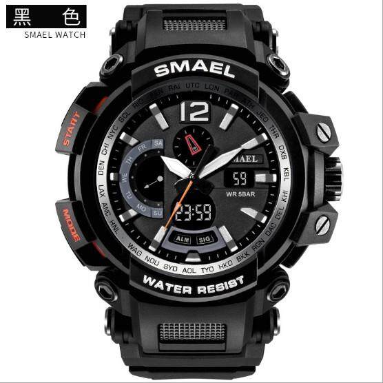 SMAEL 1702 Men's Sports Watch Analog Fashion Quartz Men's Digital Watch Digital Clock Men's Waterproof Watches สินค้าพร้อมส่ง (มีเก็บเงินปลายทาง) R-038