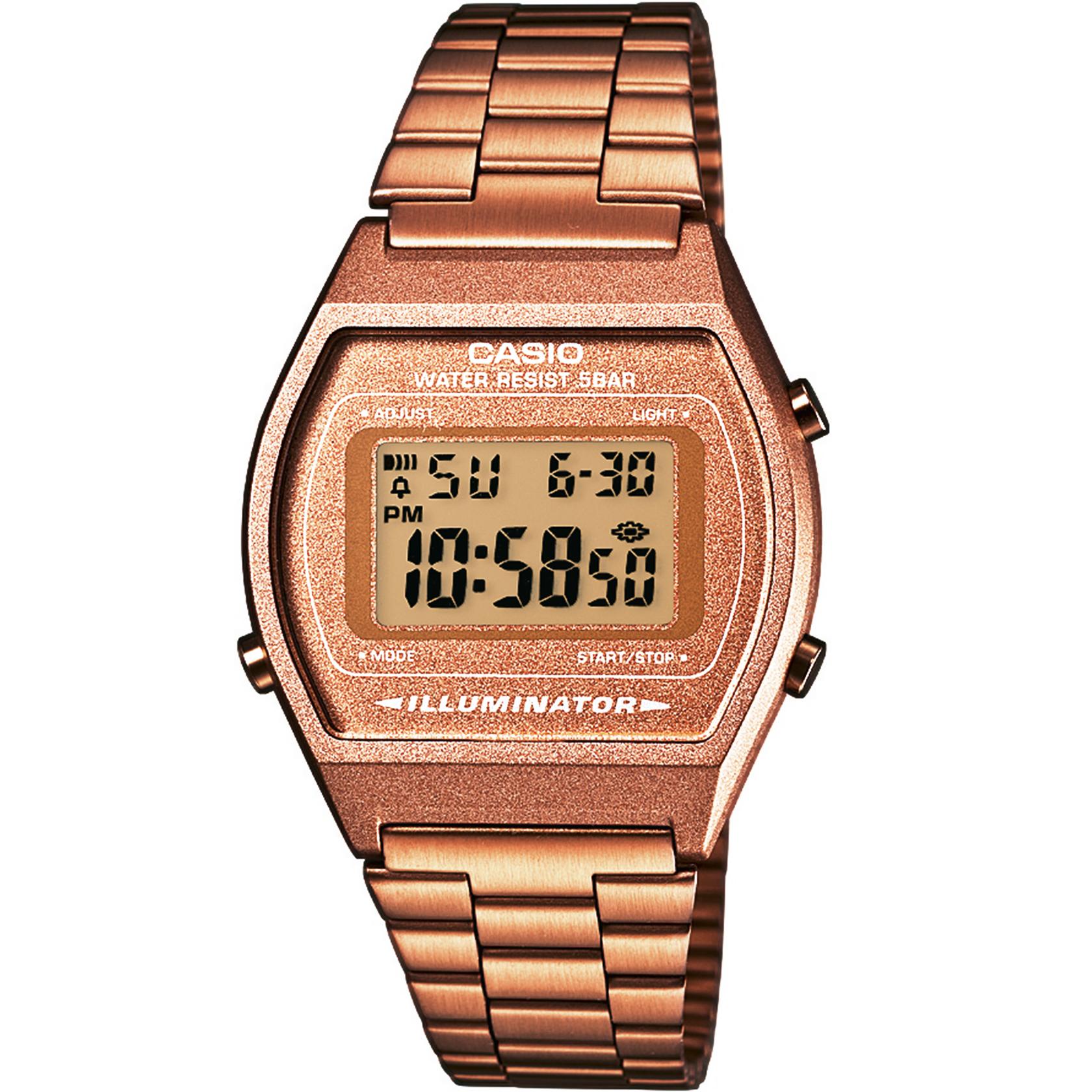 Casio Pink Gold นาฬิกาข้อมือ สีพิ้งค์โกลด์ สายสแตนเลส รุ่น B640WC-5A