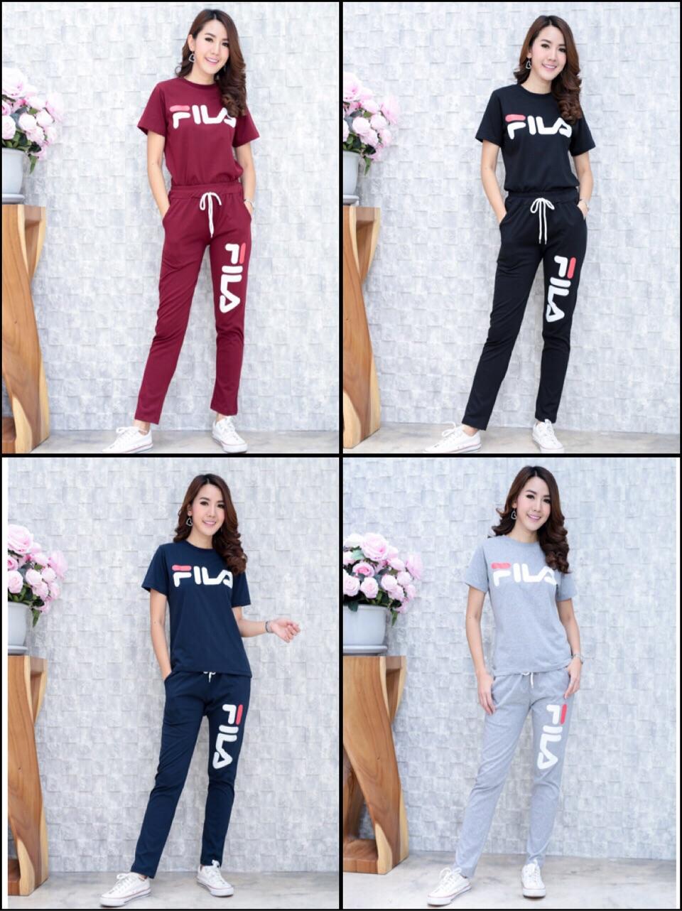 เสื้อยืดแขนสั้น+กางเกงขายาว ฟีร่า ชุดเซ็ท NN