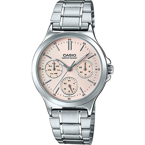 Casio นาฬิกาข้อมือผู้หญิง 6 เข็ม สายสแตนเลส รุ่น LTP-V300 ของแท้ประกันศูนย์