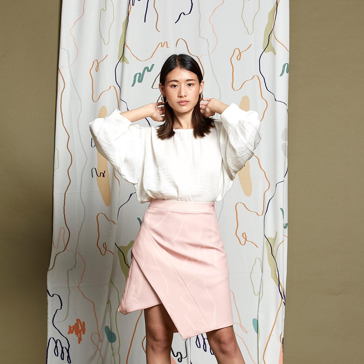JELLYPLEASE collection AW2018 (พร้อมส่ง) กระโปรงทรงเก๋มาก ผ้าพิมพ์ลาย อัดกาวทั้งตัว รุ่น PARIS JELLYPLEASE collection AW2018 (พร้อมส่ง) กระโปรงทรงเก๋มาก ผ้าพิมพ์ลาย อัดกาวทั้งตัว รุ่น PARIS