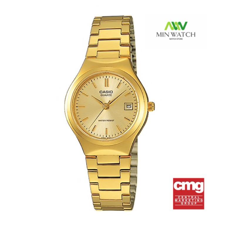 Casio นาฬิกาข้อมือผู้หญิง สายสแตนเลส สีทอง รุ่น LTP-1170N-9A ( Gold ) ใหม่ของแท้100% ประกันศูนย์เซ็นทรัลCMG 1 ปี