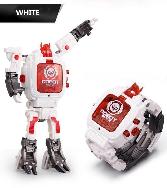 Deformation Robot Watch นาฬิกาหุ่นยนต์ รุ่น White Deformation Robot Watch นาฬิกาหุ่นยนต์ รุ่น White