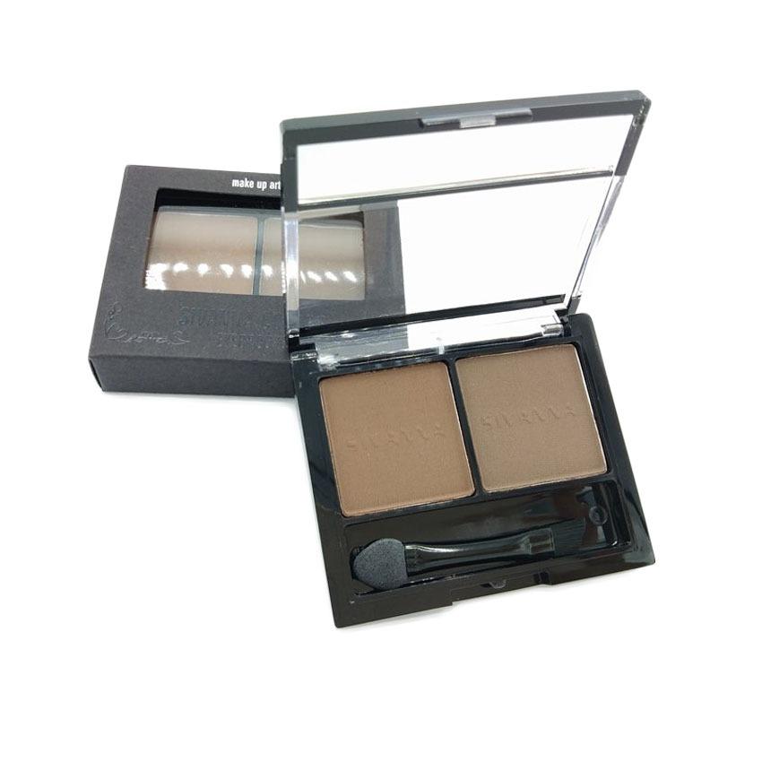 คิ้วตลับ Sivanna Eyebrow No.04 (1 ตลับ) คิ้วฝุ่น 2 โทนสี พร้อมแปรง ในตลับ ขนาดพกพาง่าย