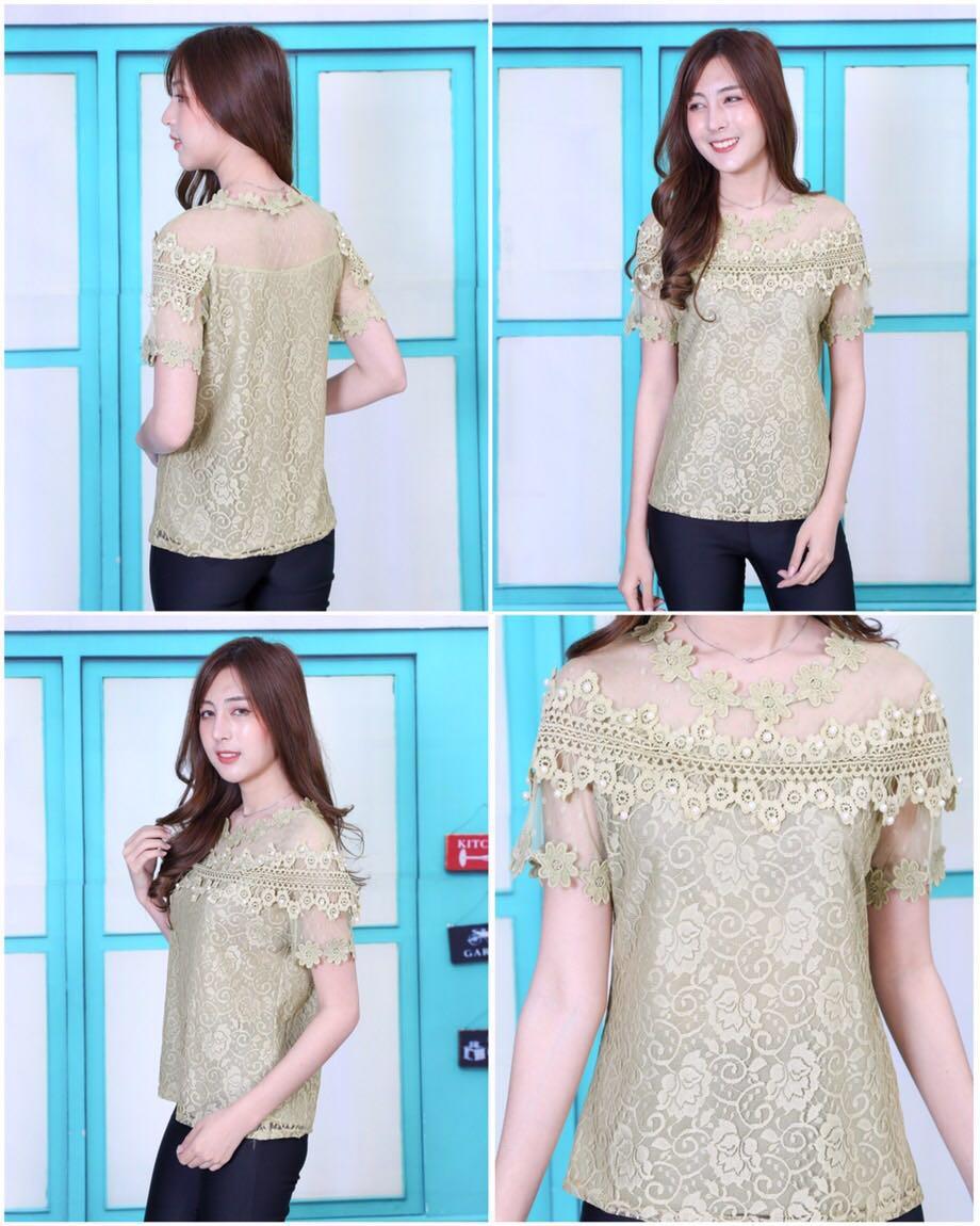 เสื้อลูกไม้แขนสั้น เสื้อแขนสั้น ลูกไม้แขนสั้น เสื้อลูกไม้ เสื้อผ้าผู้หญิง เสื้อผ้าแฟชั่น เสื้อแฟชั่น เสื้อออกงาน รุ่น 238 เสื้อลูกไม้แขนสั้น เสื้อแขนสั้น ลูกไม้แขนสั้น เสื้อลูกไม้ เสื้อผ้าผู้หญิง เสื้อผ้าแฟชั่น เสื้อแฟชั่น เสื้อออกงาน รุ่น 238