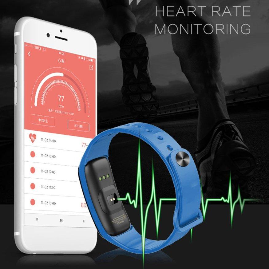 LEMFO C1 Pedometer เครื่องวัดชีพจรสร้อยข้อมือสมาร์ทสำหรับ iOS สำหรับ Android LEMFO C1 Pedometer เครื่องวัดชีพจรสร้อยข้อมือสมาร์ทสำหรับ iOS สำหรับ Android