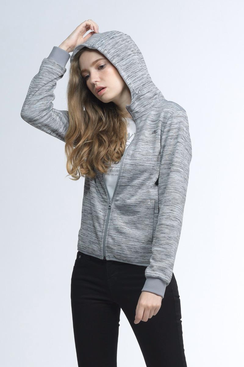 Mc Jeans เสื้อคลุมมีฮู้ด ผ้าฟลีซขูด ขนนุ่ม ทอลาย ให้ความอบอุ่น-MJM9045 มี 2 สี