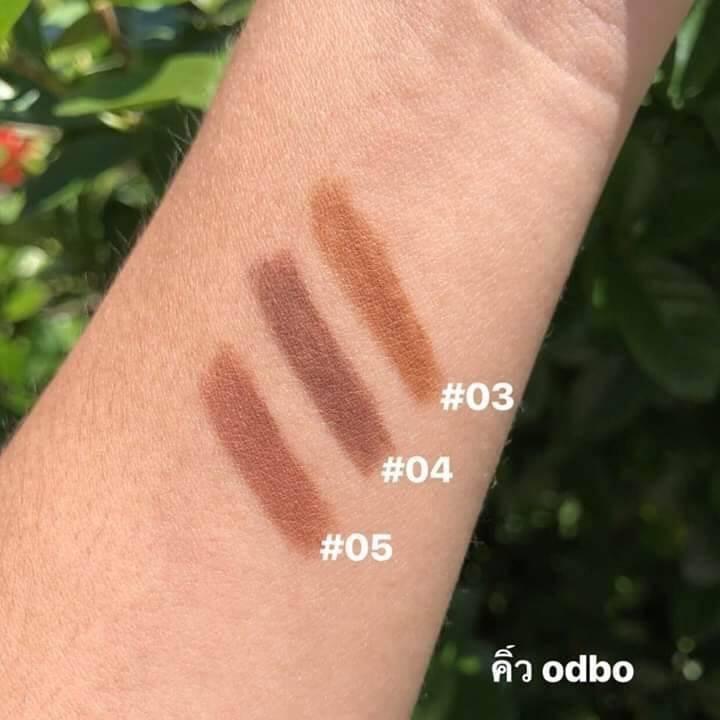 ❌ 9 บาท ❌ odbo SOFT DRAWING PENCIL & BLUSH ดินสอเขียนคิ้ว odbo สีคมชัด เกลี่ยง่าย จับถนัดมือ มาพร้อมหัวแปรงขนนุ่มและหวี สำหรับตกแต่งขนคิ้ว มีให้เลือก 3 สี #03 น้ำตาลอ่อน #04 น้ำตาลเข้ม #05 น้ำตาล