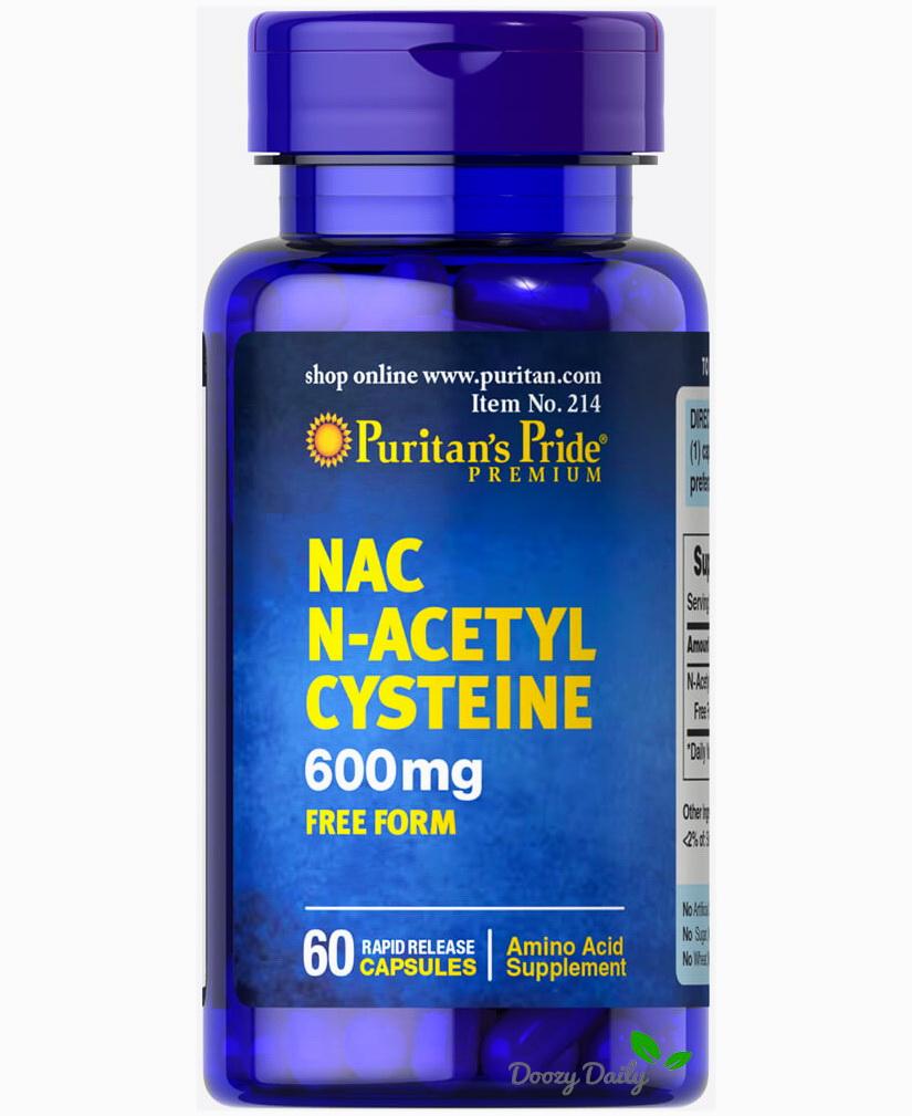 Puritan NAC 600 mg x 60 เม็ด N-Acetyl Cysteine อะเซทิลซิสเทอีน Puritan NAC 600 mg x 60 เม็ด N-Acetyl Cysteine อะเซทิลซิสเทอีน