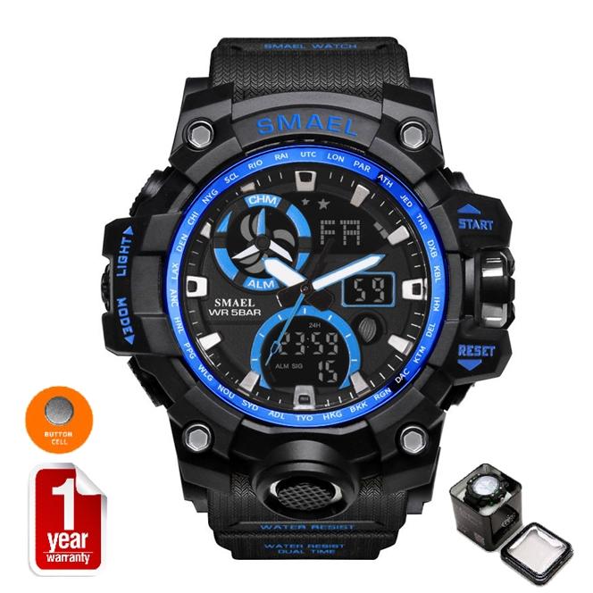 SMAEL นาฬิกาข้อมือผู้ชาย Sport Digital LED รุ่นฮิต SM1545N (NEW ! Design) พร้อมกล่องเหล็ก SMAEL สุดเท่ห์ SMAEL นาฬิกาข้อมือผู้ชาย Sport Digital LED รุ่นฮิต SM1545N (NEW ! Design) พร้อมกล่องเหล็ก SMAEL สุดเท่ห์