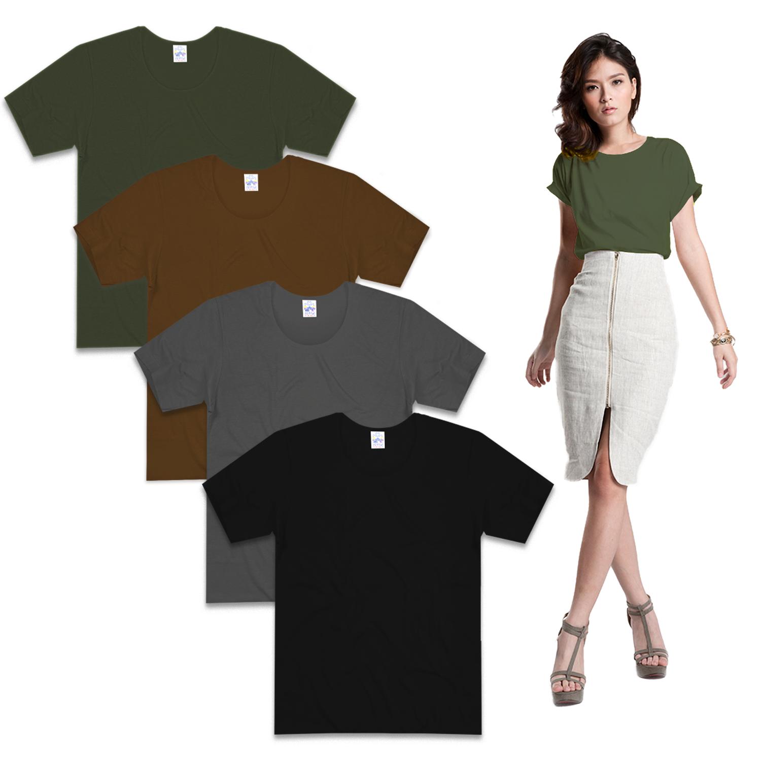 Double Goose เซ็ตเสื้อยืดตราห่านคู่ คอกว้าง รุ่น CLASSIC แพ็ค 4 ตัว (สีเขียวโอลีฟ เทาเข้ม น้ำตาล ดำ) Double Goose เซ็ตเสื้อยืดตราห่านคู่ คอกว้าง รุ่น CLASSIC แพ็ค 4 ตัว (สีเขียวโอลีฟ เทาเข้ม น้ำตาล ดำ)